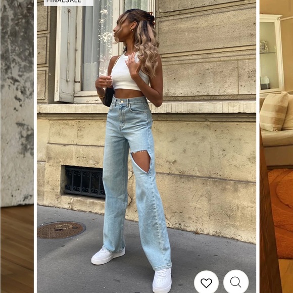 12th tribe light wash jeans - Picture 2 of 4